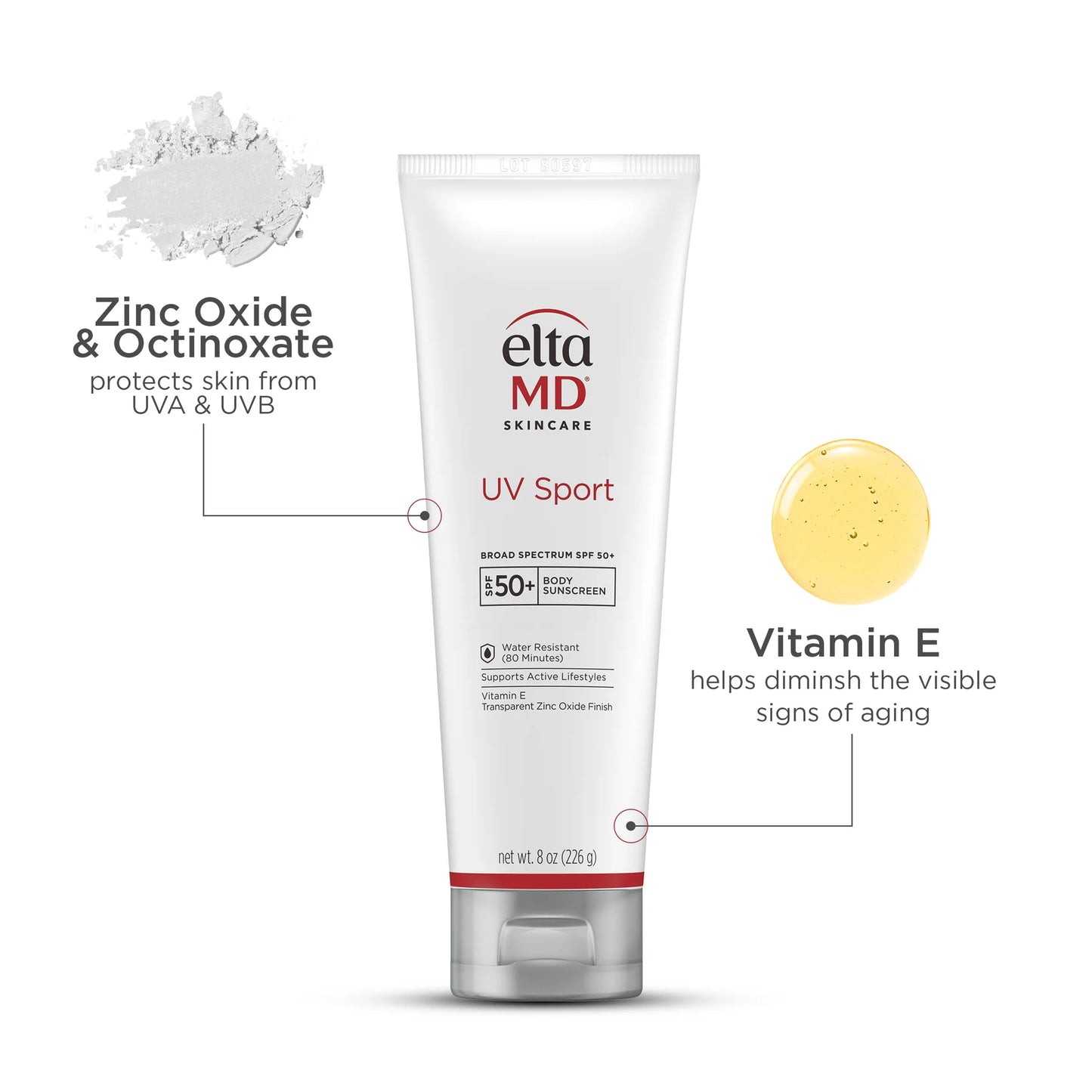 EltaMD UV Sport Broad-Spectrum SPF 50+ (8 oz)