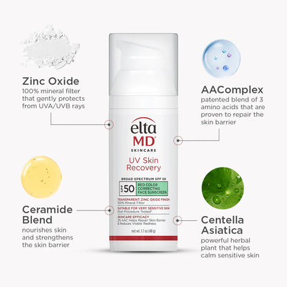 EltaMD UV Skin Recovery Broad-Spectrum SPF 50 GREEN-TINTED (1.07 oz)