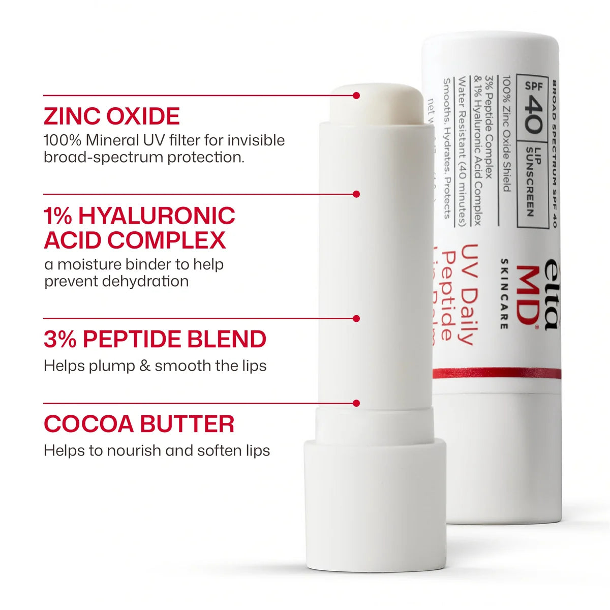 EltaMD UV Daily Peptide Lip Balm SPF 40 (0.17 oz)