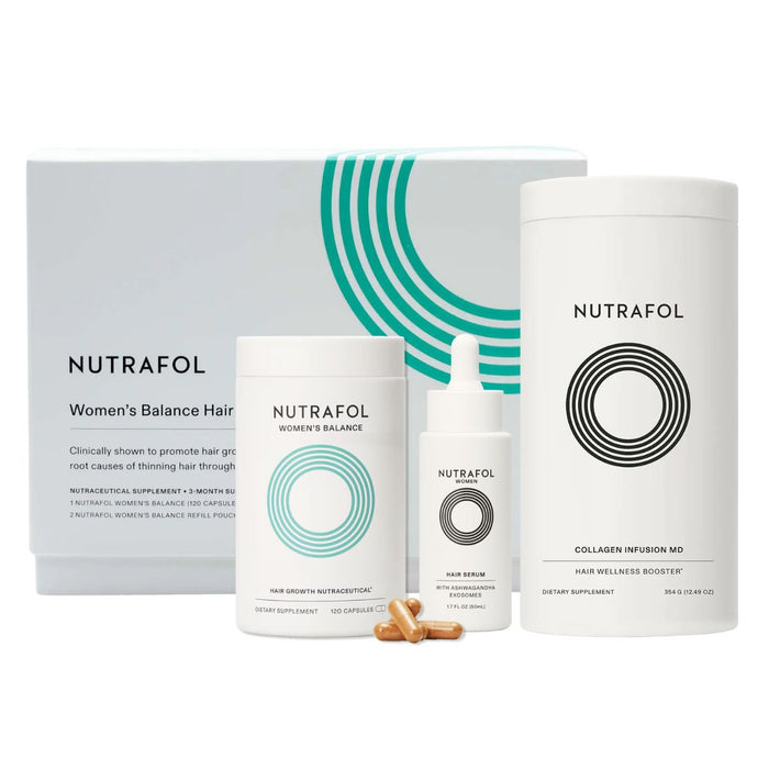 Nutrafol Women's Balance Collagen and Serum Hair Boost Bundle