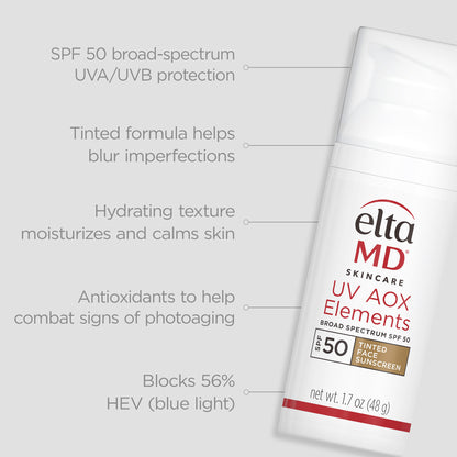 EltaMD UV AOX Elements Broad-Spectrum SPF 50 TINTED (1.7 oz)