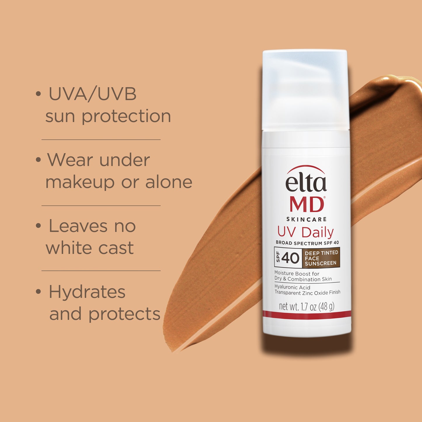 EltaMD UV Daily Broad-Spectrum SPF 40 DEEP TINTED (1.7 oz)