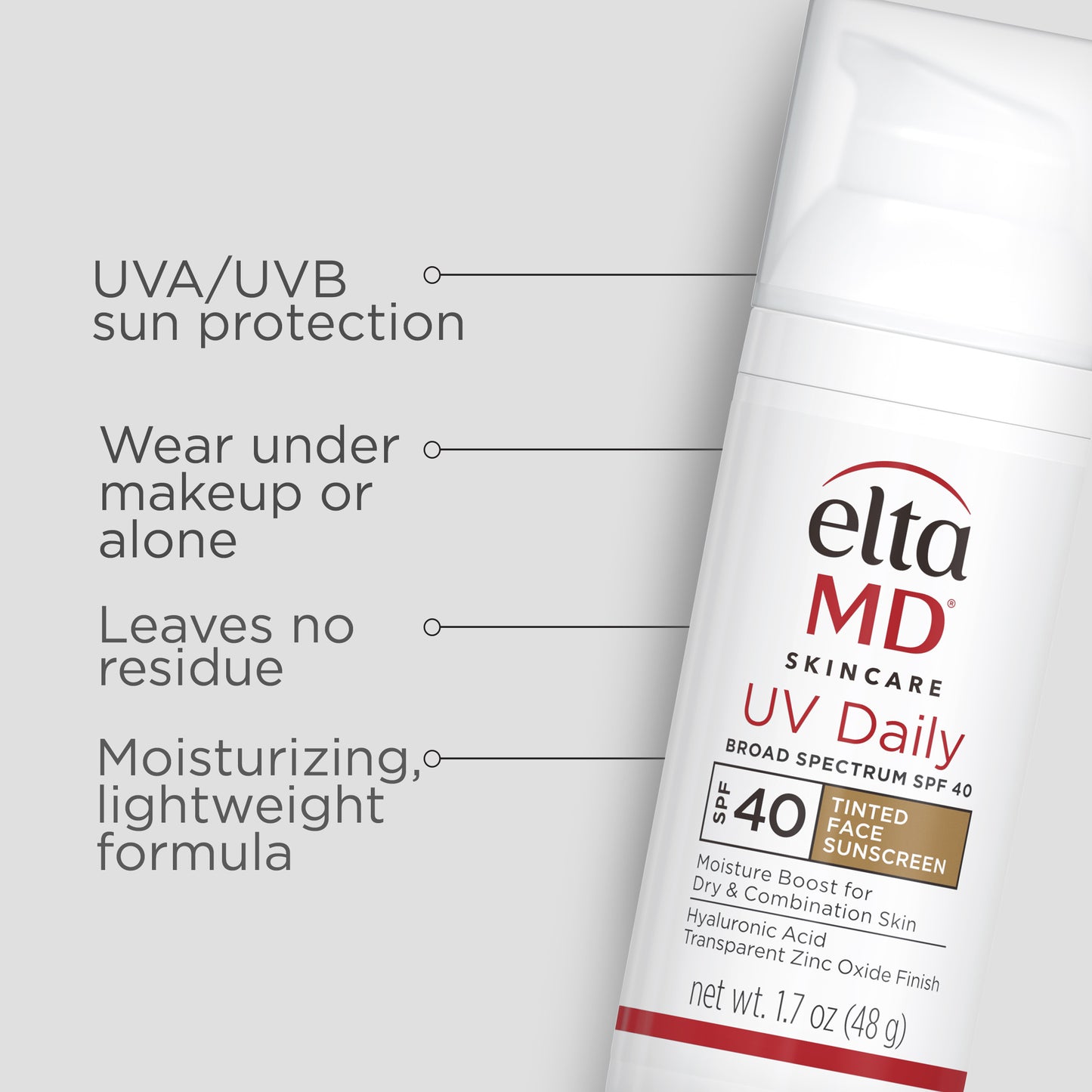 EltaMD UV Daily Broad-Spectrum SPF 40 TINTED (1.7 oz)