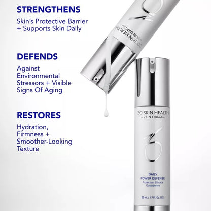 Take your skincare routine anywhere with ZO Skin Health Daily Power Defense Travel Size (30 ml), a dermatologist-developed formula that helps improve skin resilience and radiance
