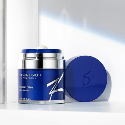 Nourish and revitalize your skin with ZO Skin Health Recovery Crème (50 ml), a dermatologist-developed moisturizer that supports skin repair and long-lasting hydration